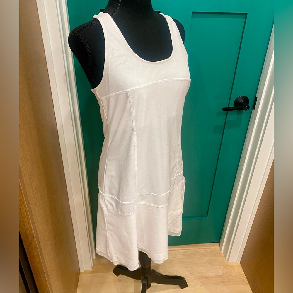 White Athletic Sleeveless Spandex Dress by HEAD